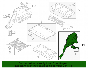 Arch trim left Hyundai Kona 18-21 black