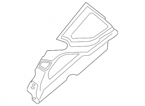 Right underhood trim Porsche Cayenne 958 11-14