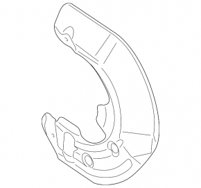 Brake Disc Cover Front Left Porsche Panamera 10-16 AWD