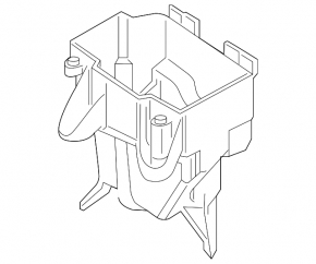 Left fuse box housing underhood Mercedes C-class W205 15-21