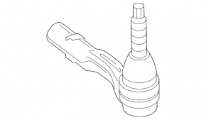 Left tie rod end Mercedes S-class W222 14-20 RWD
