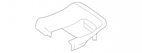 Mercedes X247 GLB 20-23 black runner plug for the 2nd row of rear left seats
