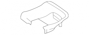 Mercedes X247 GLB 20-23 black runner plug for the 2nd row of rear left seats