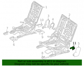 Mercedes X247 GLB 20-23 black runner plug for the 2nd row of rear left seats