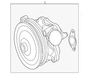 Water pump Jaguar F-Pace X761 17-24 AJ126, AJ133