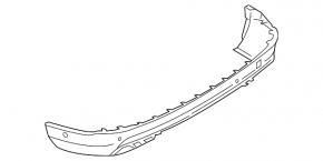 Lincoln MKX 16-18 rear bumper lip structure