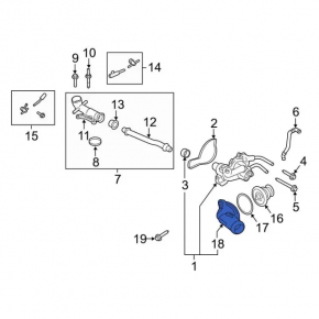 Ford Explorer 20-24 3.0T Cooling System Flange Without Tube