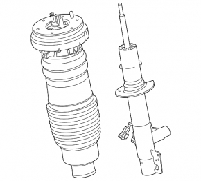Lincoln Aviator 20-24 Front Left Air Shock Absorber
