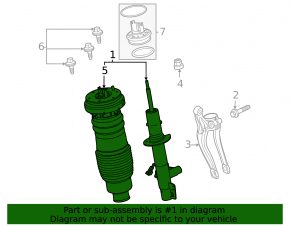 Lincoln Aviator 20-24 Front Left Air Shock Absorber