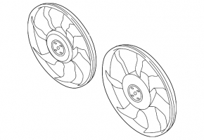 Cooling fan impeller right Mazda 3 14-18 BM