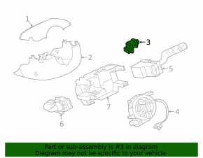 Jaguar F-Pace X761 17- Steering Wheel Adjustment Button