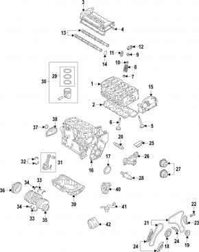 Cylinder head assembly VR6 VW Atlas 18-22 3.6