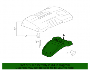 GMC Terrain 10-17 Engine Cover