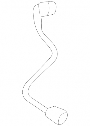 Cooling system return pipe BMW 7 G11 G12 16-22 to small tank