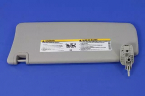 Right visor Dodge Dart 13-16 gray, without hook, dry cleanable