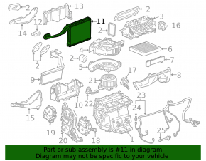 Cadillac ATS 13- Evaporator