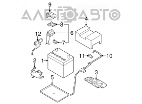 Nissan Versa 1.8 10-12V Battery Stand
