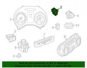 Ignition switch Start/Stop Mercedes GLA 15-20 keyless