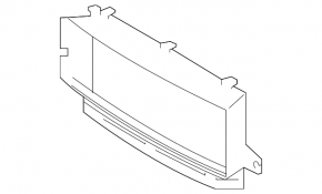 Louvers radiator deflector frame bare Volvo XC90 16-22 top