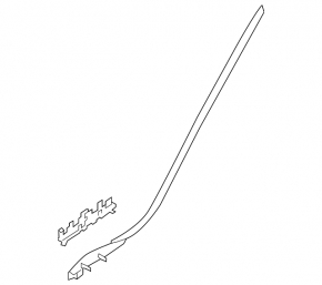 Windshield molding left Volvo V90 17-22 usa