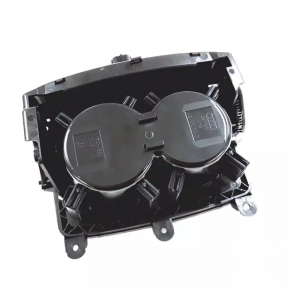 Cup holder center console Audi A6 C7 12-18 leather black with chrome