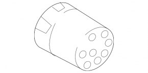 The towbar socket cover on the Audi Q8 19-26 is broken.