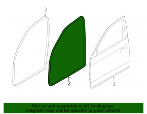 Front left door seal BMW 3 F30 12-18