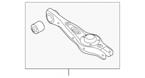 Lower arm under spring rear right Kia Sorento 10-15 AWD