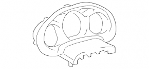 Instrument cluster cover for Lexus GS300 GS350 GS430 06-11