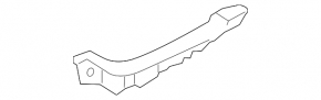 Front bumper mount left wing Subaru Outback 10-14