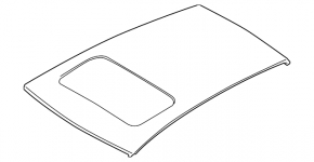 Metal roof VW Jetta 11-18 USA under hatch, on body