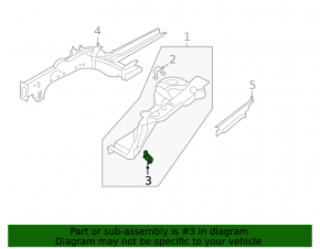 Front right wing bracket Hyundai Sonata 11-15