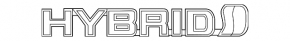 Emblem inscription "Hybrid" wing front right Toyota Camry v70 18-22