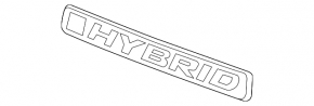 Emblem inscription HYBRID tailgate Honda CRV 20-22