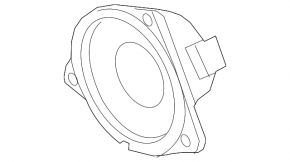 Speaker midrange door front left Porsche Panamera 10-16 Bose