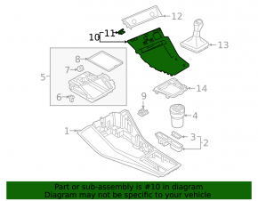 Audi Q3 83A 19-25 center console trim gray