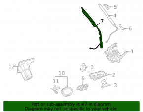 Left Trunk Tilt Sensor Lexus RX350 RX450h 16-22