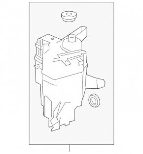 Washer reservoir Lexus NX200t NX300h 15-17 for headlight washers