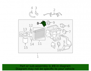 Actuator motor for heater air conditioner, left lower Lexus IS250 IS300 IS350 06-13