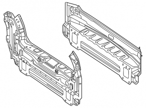 Mercedes X167 GLS 450 580 20-26 Rear Panel (2 parts)