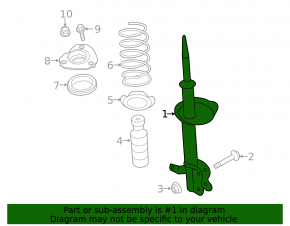 Shock absorber front right Nissan Maxima A36 16-