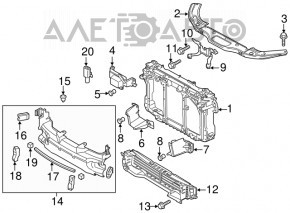 TV radiator panel Mazda 6 13-17 without cruise