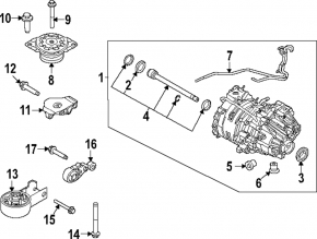 Front Engine Mount Rear Right Ford Mustang Mach-E 21-23