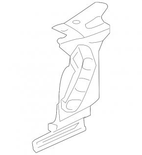 Front left wing bracket Mitsubishi Galant 04-12