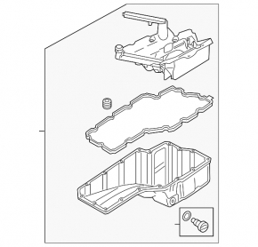 Oil pan for internal combustion engine Audi A5 F5 17- 2.0T
