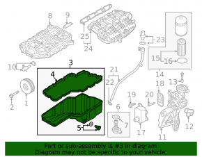 Oil pan Audi Q7 16- 2.0T