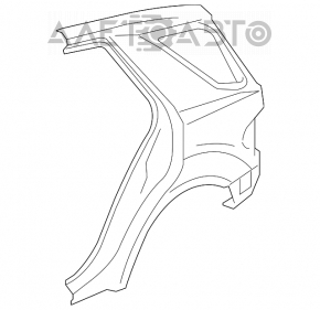 Quarter wing rear left Mercedes W164 ML