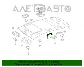 Front ceiling handle Mercedes X164 GL beige