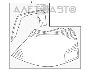 Right headlight VW Bora 98-05 for polishing