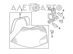 Right headlight VW Bora 98-05 for polishing